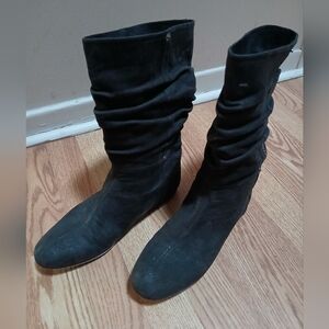 Prada Linea Rossi Suede Slouchy boots